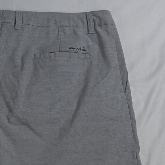Travis Mathew 38 x 10" Light Gray Fast Track Tech Stretch Golf Shorts - Picture 5 of 7